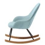 Rocking chair enfant Bonneux Tissu - Bleu pastel - Bleu pastel