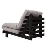 Fauteuil convertible Roots 90 I Coton - Gris - Noir