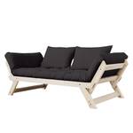 Schlafsofa Bebop Baumwolle - Schwarz - Beige