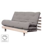 Schlafsofa Roots 140 I Baumwolle - Grau - Beige