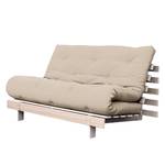 Schlafsofa Roots 140 I Baumwolle - Beige - Beige