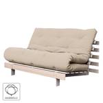 Schlafsofa Roots 140 I Baumwolle - Beige - Beige