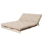 Schlafsofa Roots 140 I Baumwolle - Beige - Beige