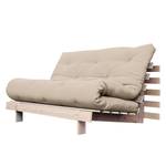 Schlafsofa Roots 140 I Baumwolle - Beige - Beige