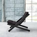 Klapfauteuil Boogie geweven stof - Zwart