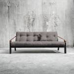 Schlafsofa Poetry Webstoff - Dunkelgrau - Schwarz