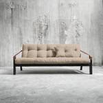 Schlafsofa Poetry Webstoff - Creme - Schwarz