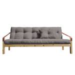 Schlafsofa Poetry Webstoff - Dunkelgrau - Beige