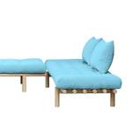 Schlafsofa Pace Webstoff - Aqua - Beige