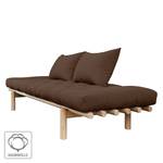 Schlafsofa Pace Webstoff - Braun - Beige