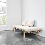 Schlafsofa Pace Webstoff - Weiß - Beige