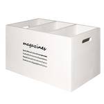 Houten box Magari zwart/wit