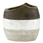 Vase Lyndhurst Keramik - Braun / Perlmutt - Höhe: 20 cm