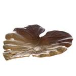 Schale Leaf Aluminium - Braun - Breite: 29 cm