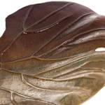 Schale Leaf Aluminium - Braun - Breite: 29 cm