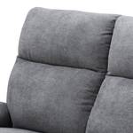 Relaxsofa Warmun (2-Sitzer) Kunstleder / Microfaser - Schwarz / Grau