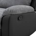 Relaxsofa Warmun (2-Sitzer) Kunstleder / Microfaser - Schwarz / Grau