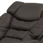 Relaxfauteuil Coverley echt leer/kunstleer - bruin