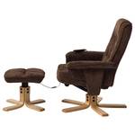 Relaxfauteuil Wesburn I microvezel - donkerbruin