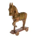 Cheval en bois décoratif I Manguier - Gris