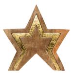 Étoile en bois décorative Manguier - Doré