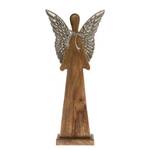 Décoration ange en bois II Manguier - Doré - Hauteur : 55 cm