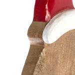 Sapin de Noël en bois décoratif Manguier - Rouge / Blanc