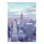 Store enrouleur New York Tissu -Bleu / Gris - 100 x 150 cm