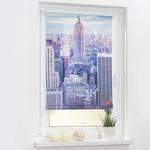 Store enrouleur New York Tissu -Bleu / Gris - 80 x 150 cm