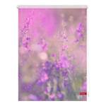 Klemmfix-Rollo Blumenwiese Webstoff - Fuchsia / Violett - 80 x 150 cm