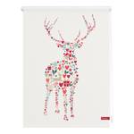 Store enrouleur renne de Noël Tissu - Multicolore - 60 x 150 cm