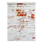 Store enrouleur mur Tissu - Blanc / Rouge - 120 x 150 cm