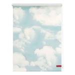 Store enrouleur nuages Tissu - Bleu clair / Blanc - 45 x 150 cm