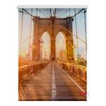 Klemfix-rolgordijn Brooklyn Bridge polyester - oranje - 45 x 150 cm