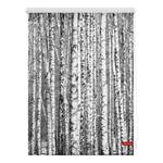 Store enrouleur bouleaux Tissu - Noir / Blanc - 120 x 150 cm