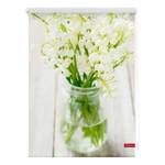 Store enrouleur Muguet Polyester - Blanc - 80 x 150 cm