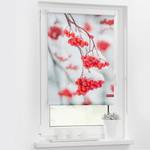 Klemfix-rolgordijn Vogelbesjes polyester - rood/wit - 60 x 150 cm