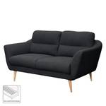 Sofa Lucinda I (2-Sitzer) Webstoff Hanabi: Anthrazit - Beige