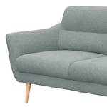 Sofa Lucinda I (3-Sitzer) Webstoff - Webstoff Hanabi: Stahlblau - Beige