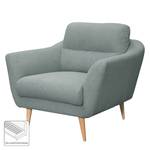 Fauteuil Lucinda Tissu - Tissu Hanabi: Bleu acier - Beige