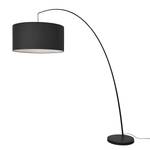 Staande lamp Fisher textielmix/aluminium - 1 lichtbron - Zwart