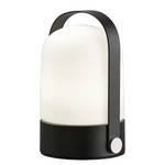 Tafellamp Soft melkglas/ijzer - 1 lichtbron - Zwart