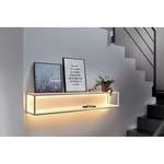 LED-open wandkast Delux glas/aluminium - 1 lichtbron - Breedte: 120 cm