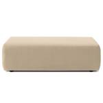 Repose-pieds capitonné Greenvale I Microfibre - Beige chaud