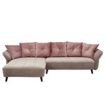 Ecksofa Moreville II Microfaser - Longchair davorstehend links - Ohne Hocker