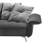 Ecksofa Moreville I Microfaser - Grau / Hellgrau - Longchair davorstehend links - Ohne Hocker