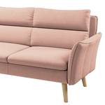 Ecksofa Alpine I Webstoff - Mauve - Longchair davorstehend links