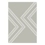 Tapis épais Trooz Fibres synthétiques - Gris / Gris clair - 160 x 230 cm