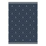 Tapis Kollund Fibres synthétiques - Bleu - 135 x 190 cm