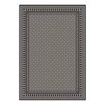 Tapis Pimenta Fibres synthétiques - Noir / Beige - 135 x 190 cm